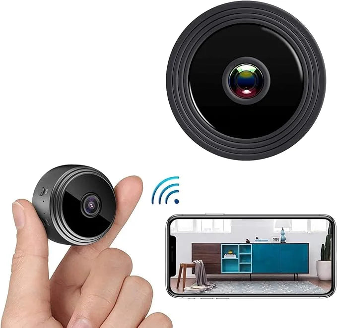 Keepinno Mini WiFi Hidden Cameras,Wireless Spy Cameras with Video Live Feed, HD 1080P Home Security Cameras, Baby Nanny Cam,Tiny Smart Cameras with Night Vision and Motion Detection