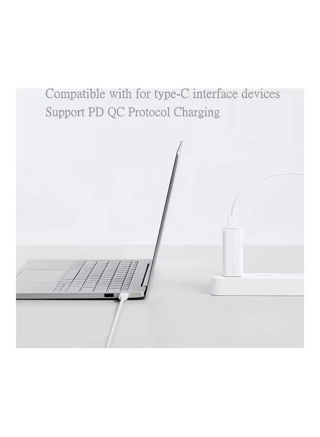 Type C 6A Super Fast Charging Data Cable White