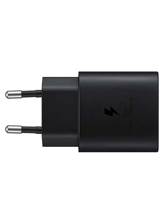 25W Adapter USB-C Super Fast Charging Travel Adapter (EU Plug) Black